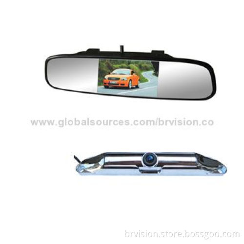 Car Rear-view System, 4.3-inch Mirror Monitor and License Plate Cam for all Kinds of Cars